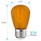 Luxrite S14 LED Edison Orange Light Bulbs 0.5W Colored Bulb for String Lights E26 Base, 4PK LR21736-4PK - alternate 5
